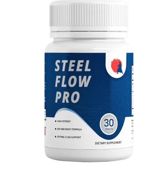 Steel Flow Pro prostate health support supplement bottle